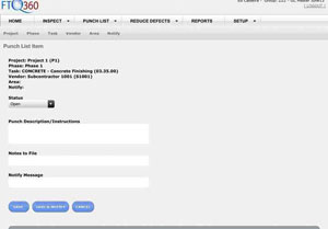 FTQ360 Mobile Punch List Software