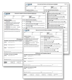 Construction Inspection Checklist Form Image