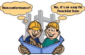 Nonconformance vs. Punchlist Item image