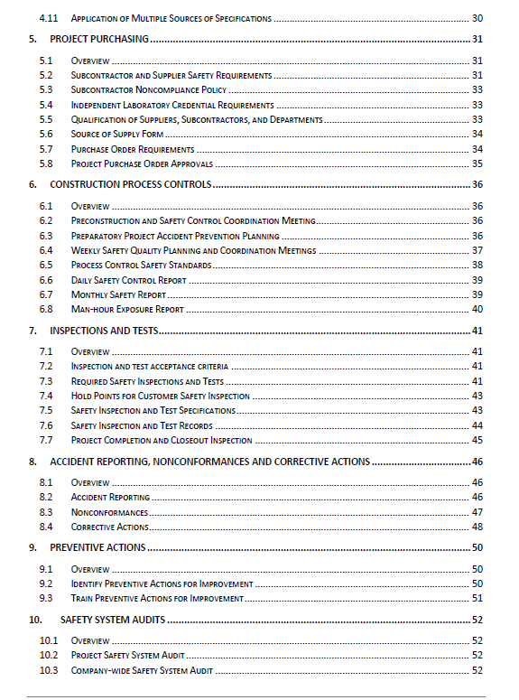 Safety management manual TOC p.3