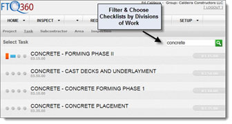 selecting a task