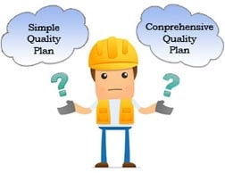 simple quality control plan vs comprehensive for construction